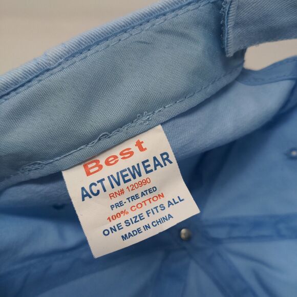 Bahamas Women's Strapback Hat Blue OSFA Embroidered Flip Flops Logo - Picture 12 of 12